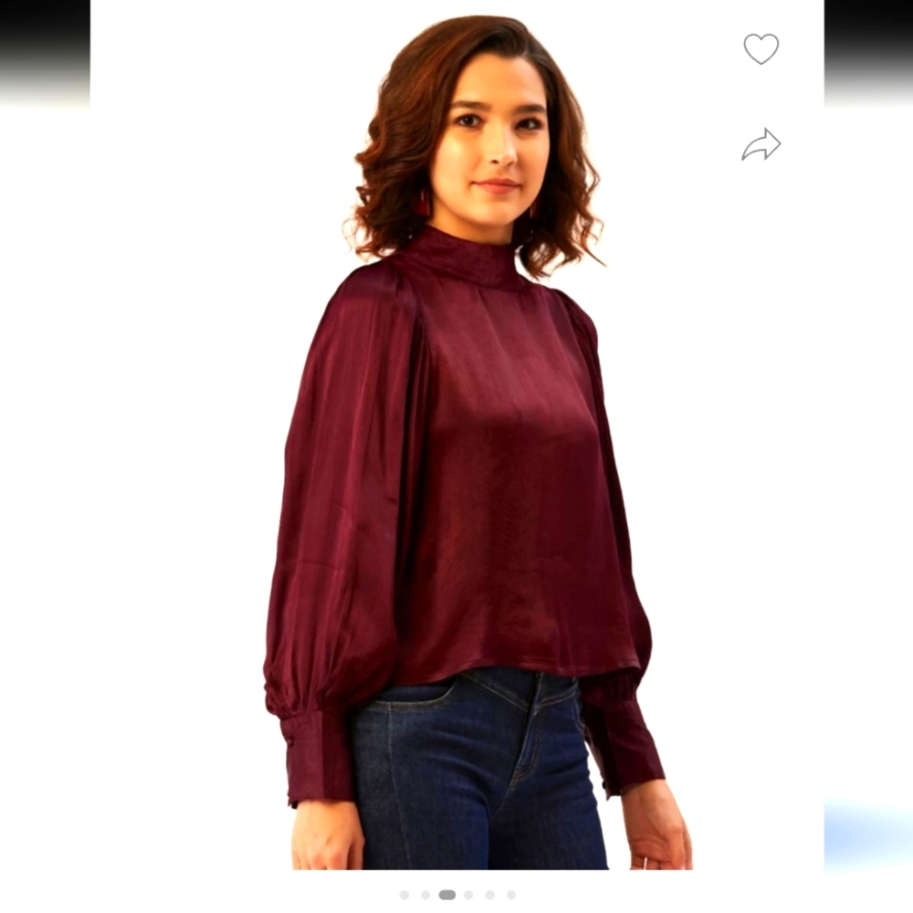 Dynamite-Purple Top For Women-Size: USA Medium